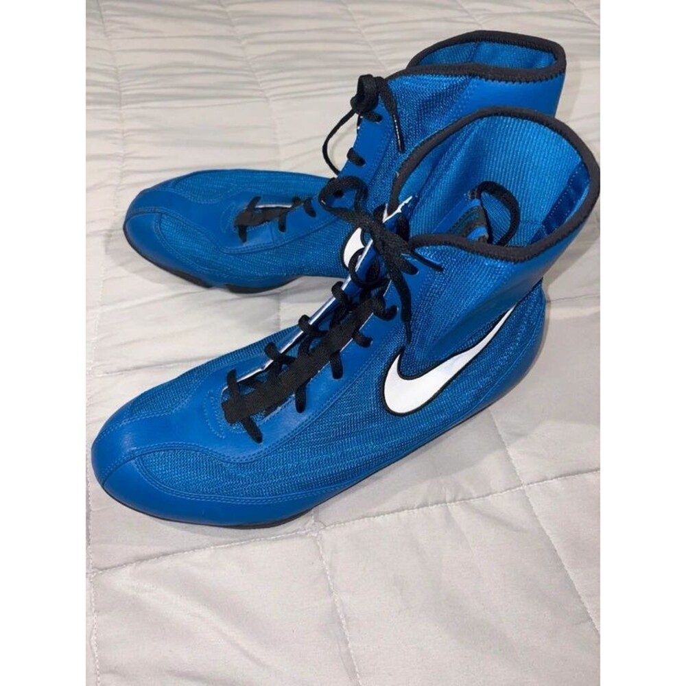 New Nike Machomai 2 Mid Boxing Shoes Sz 13 Royal Blue
